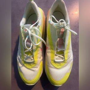 Nike air fluorescent yellow sneaker